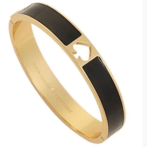 Kate Spade Hole Punch Spade Hinge Bangle - Picture 3 of 3